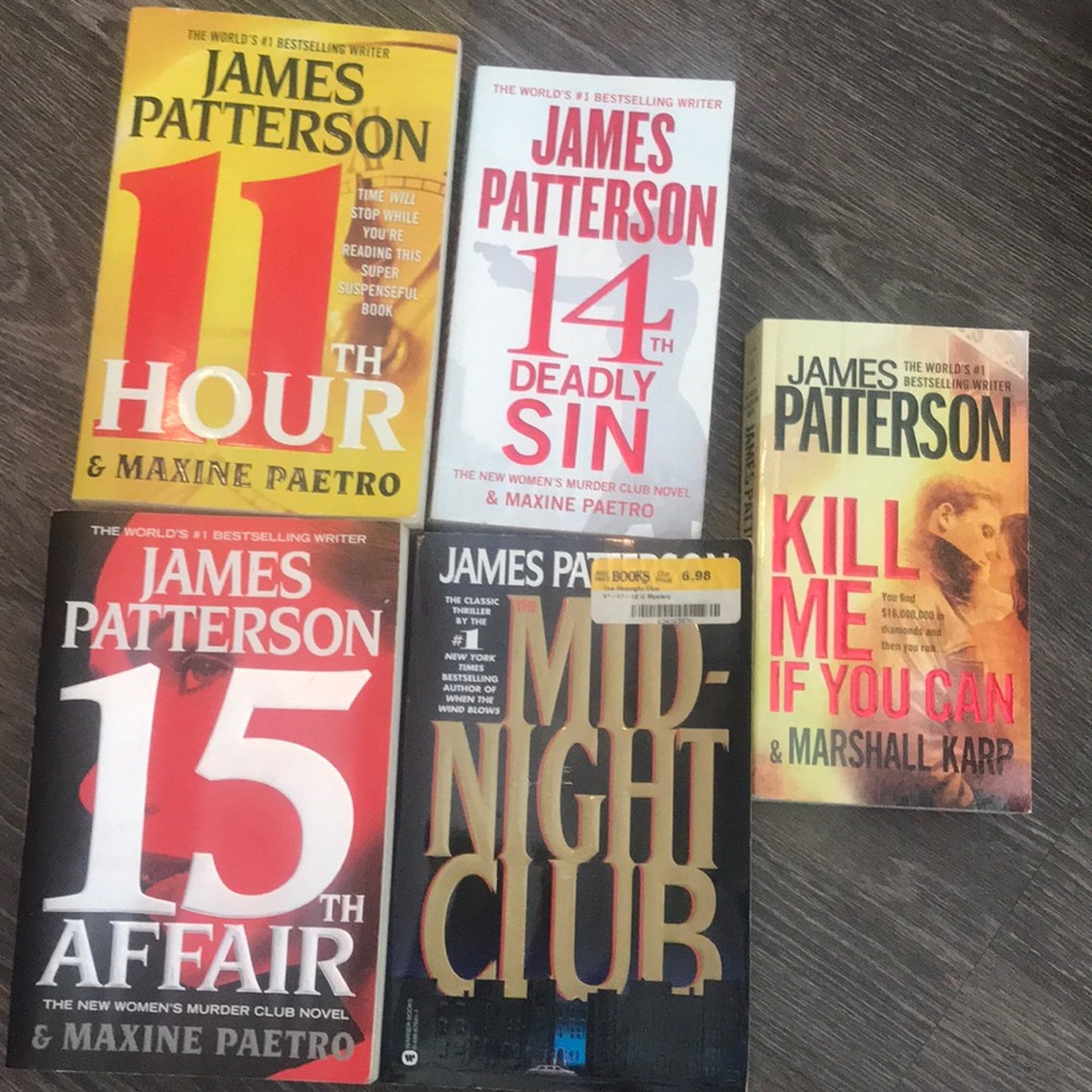 James Patterson Books (5)